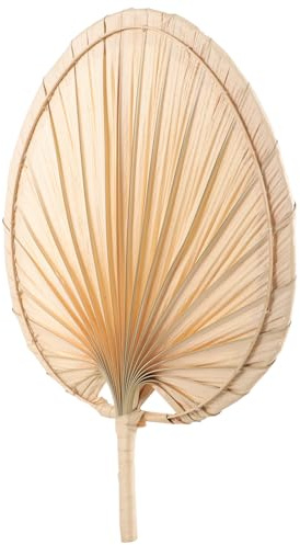 ROMISBABA Ventaglio a Mano in Foglia di Palma Vintage Elegante Artigianale, Silenzioso e Confortevole, per L'Estate e Casa da tè, Stile Cinese Delicato