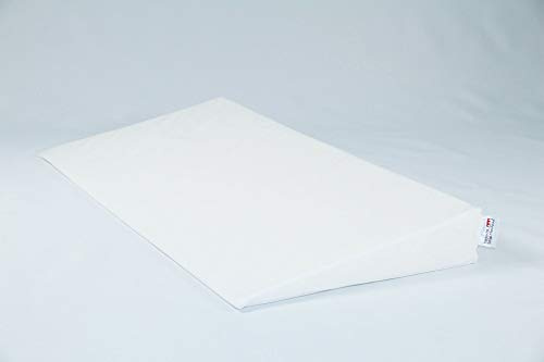 Fränkische Schlafmanufaktur Keilkissen Bettkeil Poly 9/1cm mit Bezug, Farbe Weiß, Breite 180cm