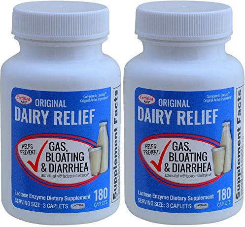 Lactase Enzyme 360 Caplets Generic Lactaid Original Strength