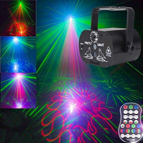 Luces Discoteca, Led Mini 60 Patrón Luz De Carga con Mando A Distancia De Proyección De Navidad Light Control Ktv Bar Flash MXCZZ