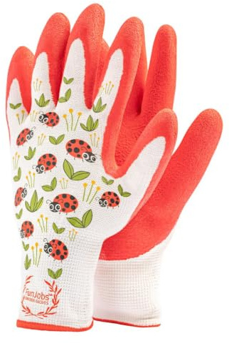 Fun Jobs - Gartenhandschuhe | für Damen | 2 Stück | Arbeitshandschuhe zum Jäten, Graben, Pflanzen | Attraktiv, komfortabel, Gummispitze | Australian Company