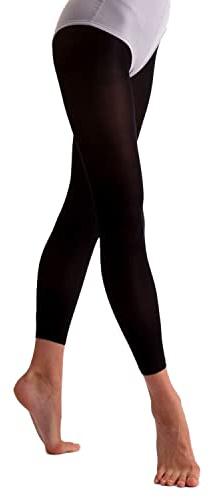 Essentials Damen Tanzstrumpfhose, ohne Fuß, Schwarz, Schwarz , M