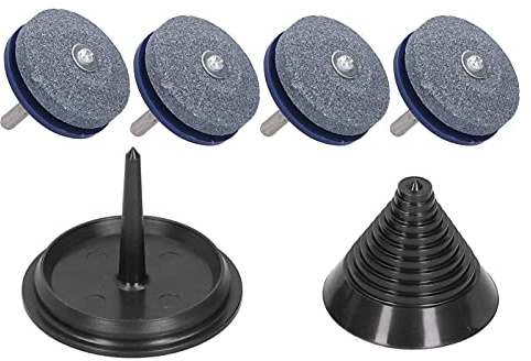 4Pcs Lama del Rasaerba Temperamatite con Dispositivo di Alimentazione Bilanciatore Universale Rasaerba Rotante Affilare Mola Accessori Da Giardino