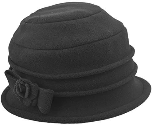 MELEGARI Damenhut Cloche Nestina | Fleece Polar Fleece | Tasche | Made in Italy