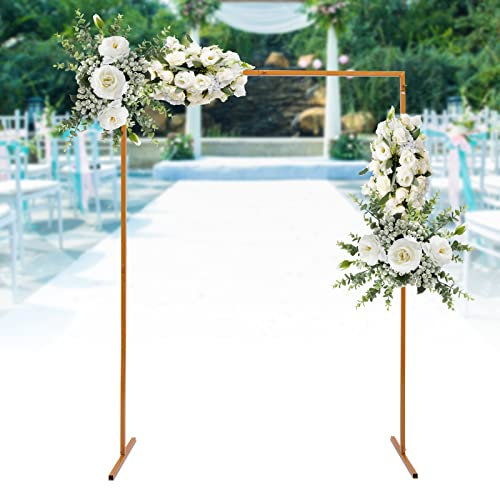 2 m x 1,5 m arco de jardín, arco de metal, arco de rosa, arco de globos, marco de metal, cuadrado, globo de aire, arreglo floral, arco para bodas