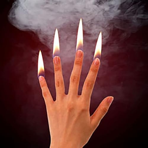 4Pcs/set Finger Fire Magic Tricks Fire Appearing Thumb Tips Magic Professional Magician Stage Illusions Gimmicks Flame Accessories Props