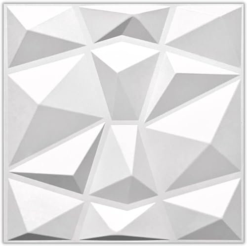 8 pièces 3D panneaux muraux & plafond, 50cm x 50cm en plastique PVC, Mur 3D, Plafond 3D, revêtement mural, Salle de jeux, 2m² - 1mm d'épaisseur