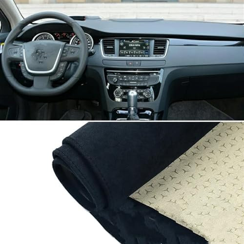 Car Interior Accessories Für Peugeot 508 2010 2011 2012 2013 2014 2015 2016 2017 2018 Auto-Armaturenbrett-Abdeckung, Vermeiden Sie Licht, Anti-UV-Fallmatten Centre Console Dashboard Cover (Color : B
