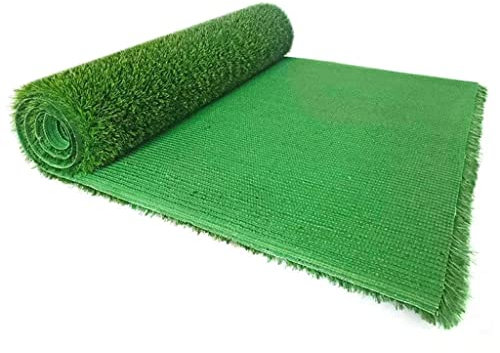 Erba Sintetica Artigianale 50 mq Ignifugo Simulazione Tappetini in Erba Morbida Erba Artificiale per Prato Patio Balcone Cortile (Color : Emerald Gree