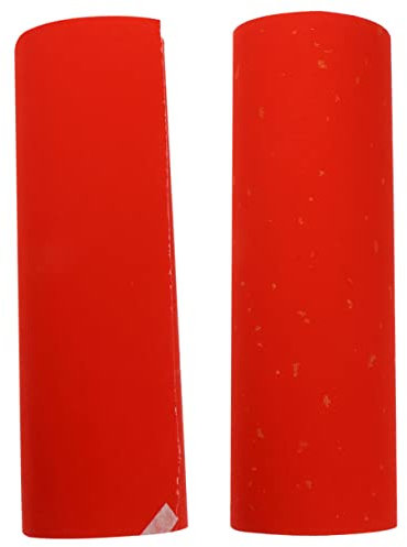 COHEALI 2 Rollen Reis Papier Kalligraphie Blank Rot Konstruktion Papier Neue Jahr Papier