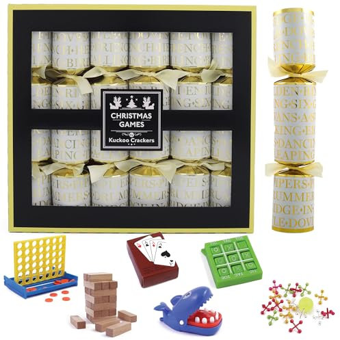 Kuckoo Crackers - 6 x 13-inch Christmas Games Christmas Crackers