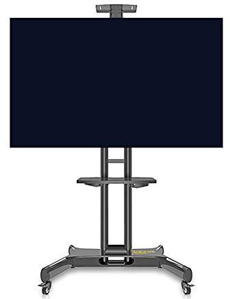 SQMGFA Soporte de TV Universal, Carrito de TV, Soporte de TV móvil con Ruedas para televisores de Plasma de Panel Plano LCD LED OLED de 32 a 65 Pulgadas, Estante de exhibición Comercial