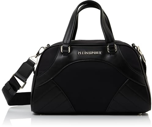 PLEIN SPORTS Bowling Lena Active, Bolso de Mano para Mujer, Negro
