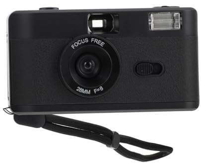 CONGARTENO 1pezzi Fotocamera Film in Riutilizzabile Vintage Fotocamera Retro Flash Integrato senza Batteria