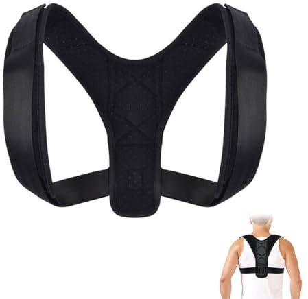 JYNXOR Correttore Posturale Uomo Donna, Raddrizza Schiena e Spalle, Invisibile Fascia Schiena Dritta Schiena, Tutore Spalle Schiena Dritta, Regolabile Fascia Posturale Spalle e Schiena