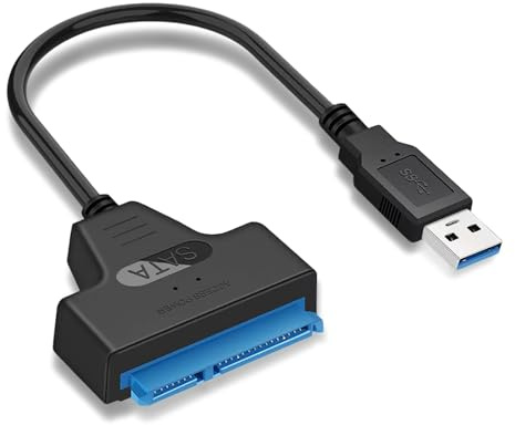 HDXH 1Pcs USB 3.0 to SATA Cable Adapter,sata to usb,Connector Lead Cable SATA III,usb to sata adapter,Recovery High-Speed Data Transfer Sata Cable
