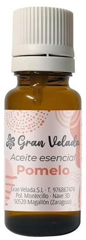 Gran Velada - Aceite Esencial de Pomelo Puro y Natural 1000 ml | Ideal para Cosmética y Aromaterapia | Propiedades Antioxidantes y Astringentes | Para Cremas Anticelulíticas y Productos para Acné