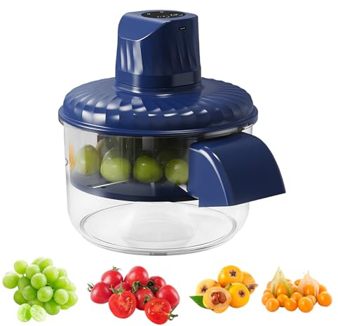 Electric Grape Peeling Machine, Automatic Garlic Grape Peeler Rechargeable Home Kitchen Aid Peeler Automatic Small Fruit Tomato Peelers Tool Commercial Smart Fruit Machine for Grapes Tomatoes Cherry
