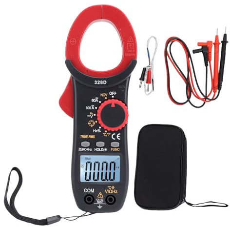 Candeon Montmètre Numérique, 6000 Comptes 600V 600A AC/DC AMP Volt Metter Multimètre, Curren D'adhérence Automatique, Tension, Résistances des Condensateurs, continuité, Diode,