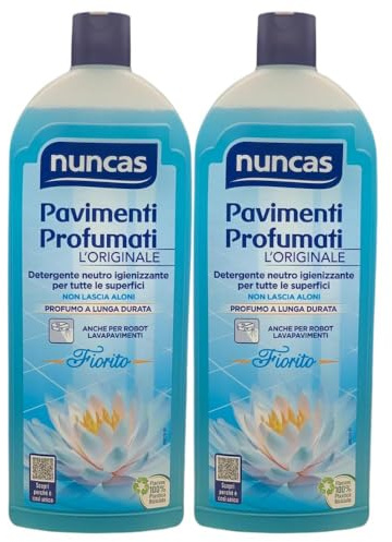 Detergente Neutro Igienizzante, Pavimenti Profumati, Profumo a Lunga Durata, Senza Risciacquo, Disponibile in Varie Profumazioni (2 Unità, Fiorito)