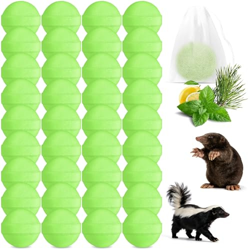36 Pack Mole Repellent, Peppermint Oil to Repel Mole,Gopher, Vole Repellent Outdoor Use for Lawn, Garden, Pets Plants Safe