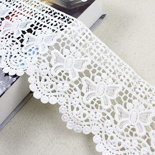 2 Yard Breite 12cm Baumwolle Vintage-Stil Häkelspitze Häkelspitze Häkel-Borte Spitzenband Nähen Spitzenborte Spitzenbesatz Scrapbooking Geschenkbox Dekoband