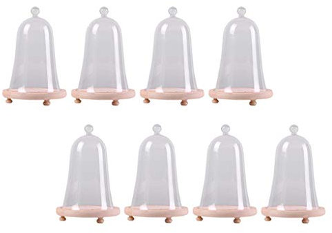 Tubayia Lot de 8 Cloches en Verre pour décoration