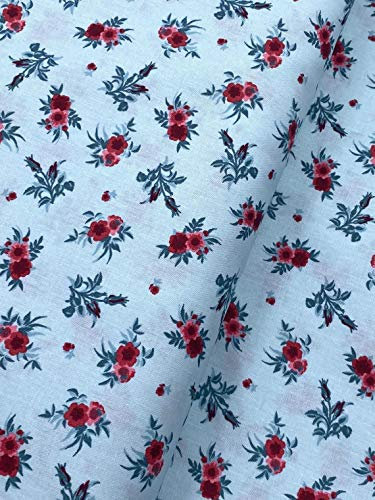 Baumwollstoff Dekostoff Blumen (1m)