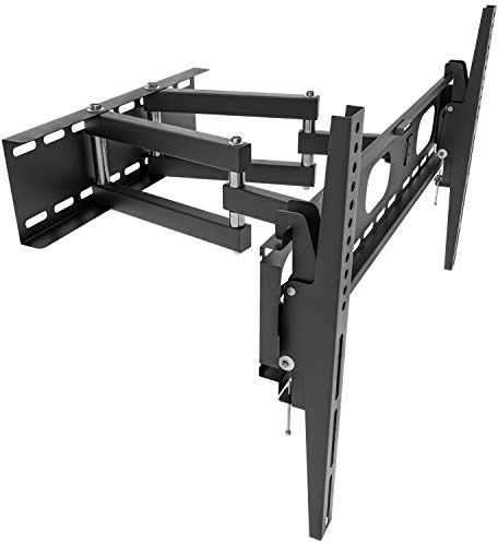 OKSI® TV-Wandhalterung | Fit für Fernseher und Monitore 32 Zoll (81 cm) - 55 Zoll (140 cm) | Bewegungsneigung +/- 15° | max Wandabstand 47 cm | TV-Halterung VESA-kompatibel 100x100-660x400 | Schwarz
