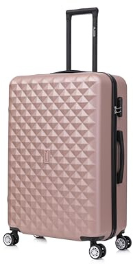 CELIMS Valise Cabine/Moyen/Grande avec ou sans Vanity, Marque Française (Rose Gold (5802), Grande & Vanity)
