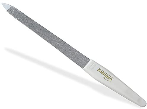 Nagelfeile aus Solingen Maniküre Saphirnagelfeile Made in Germany Fein/Grob Pediküre Feile in verschiedenen Längen Nagelpflege für Hände und Füße (15 cm, Nagelfeile Weiß)