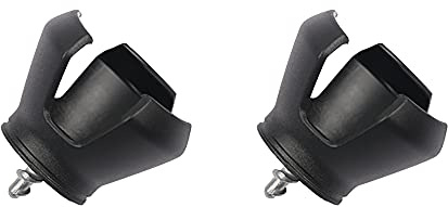 ANCLLO 2 Pcs Golf Ball Pick Up Retriever Grabber Claw Sucker Tool 3-Prong Suction Cup Ball Grabber Claw Ball Golf Accessory (Color : Black)