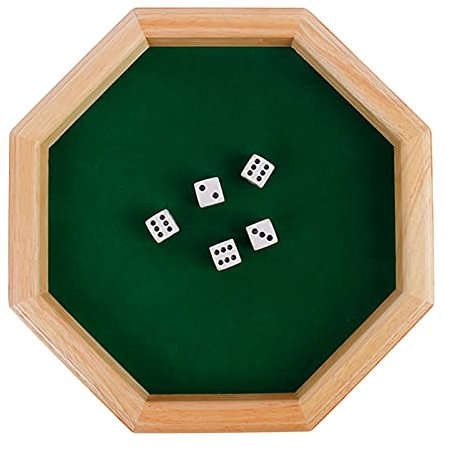 Sharplace Holzbrettspiel Würfelspiel Holz Pub Board Würfelspiel Brettspiel für Familie Brettspiele Geburtstagsfeier unterhaltsames Spiel Tabletop RPGs