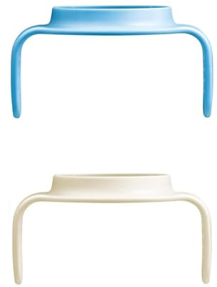 MAM Hold my Cup Day & Night, leuchtet im Dunkeln, kompatibel mit MAM Tassen, rutschfest und ergonomisch, 4+ Monate, hellblau und neutral
