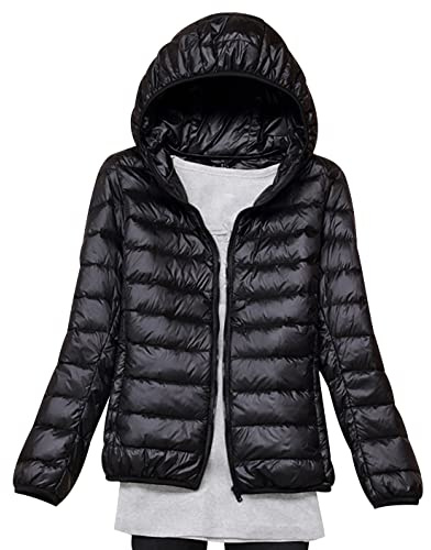 Piumino Leggero Donna Con Cappuccio Invernale Puffer Jacket Piumini Leggeri Donna Giacca Giubbotto Giubbino Giacche Piumino Ultraleggero Impermeabile Oversize Montagna Donna Taglie Forti Down Jacket