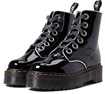 Dr. Martens Damen Molly Patent Leather Stiefel