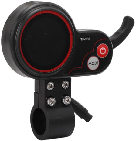 Tbest e Scooter gashebel mit Display, Display Gashebel 48v tf-100 mit Kabel, Scooter Daumengashebel, 48V-TF-100-Display mit 6-poliger Kommunikation Instrument für M4 Elektroroller Controller
