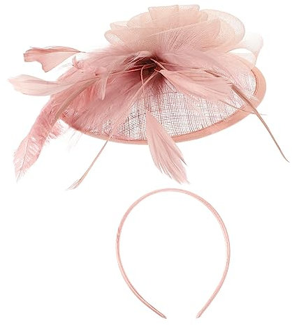 GALPADA 1satz Fascinator Set Mit Und Spitze Eleganter Kopfschmuck Für Hochzeiten Teepartys Und Kirchen Haarclip Für Damen Rosa