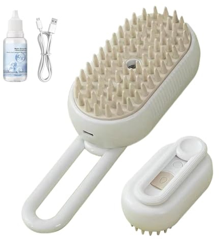 Pet Steam Brush, Steam Cat Brush - Pet Steam Grooming Borstar Massage Rengöringsborste | Multifunktionellt masserande ånga kattborste för att fälla husdjur för smådjur