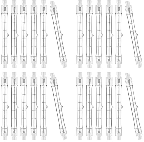 ISKDJBJG R7S Halogenlampa 118Mm 200W 230V Halogenstav R7S Halogenlampa R7S Dimbar Halogenlampa 24Pack