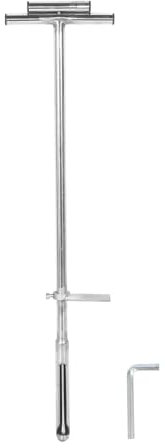 Yechiry Sonde de Prélèvement de Sol, 102 Cm de Long, Acier Inoxydable, Outil de Prélèvement de Carottes de Sol, avec Poussoir et Pédale, Tige de Sonde de Sol pour Pelouses Jardins Fermes
