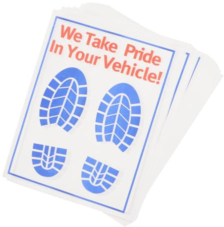 Ciieeo Alfombrillas De Papel Desechables para Coche, 40 Unidades, Protección Antideslizante para Suelo Interior, Uso Mantenimiento y Reparación De Vehículos