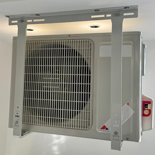 Condizionatore d'Aria RackSupporto per Montaggio a Terra per Mini condizionatori Split da Esterno, Supporto per Montaggio a Parete per Pompa di Calore con condensatore Montato in Alto, suppo