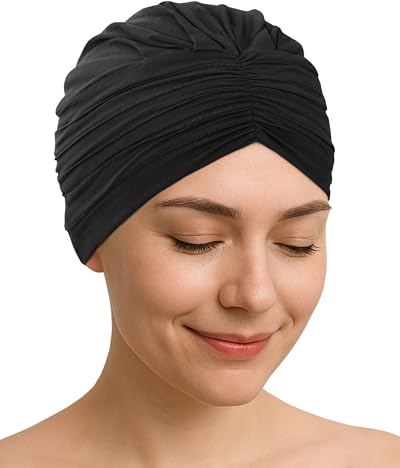 CAPLORD Elegant Head Scarf for Women with Cancer - Soft Chemo Headwear, Turban Hats, Head Coverings & Caps - Breathable Bamboo Head Wraps for Chemo Patients - Stylish Hair Loss Solution