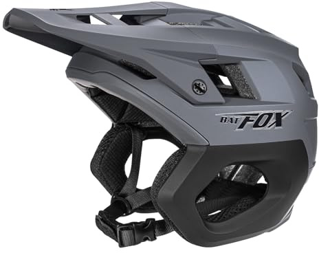 BATFOX Mountain Bike Helmet for Men Women Adults MTB Cycling Bicycle Helmet for Adjustable and with Visor