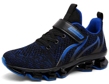 LAZAZAFI Enfants Baskets Chaussures de Course | Décontractées Sneakers avec semelle gomme et maille respirante, Fermeture velcro pratique pour enfants actifs