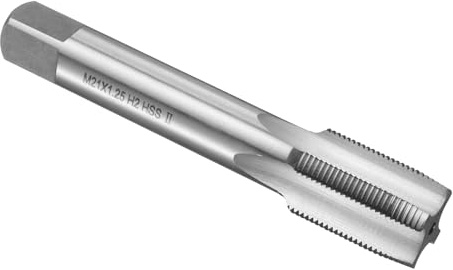 QUARKZMAN Tarauds à Main, M21 x 1.25 H2 Taraud Intermédiaire Métrique à droit en Acier Rapide HSS6542(M2), Tarauds et Filières Durables pour Outil Taraudage Vis Réparation Bricolage