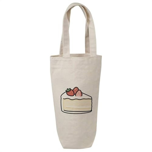 Azeeda 'Slice of Cake' Cotton Wine Bottle Gift/Travel Bag (BL00046906)