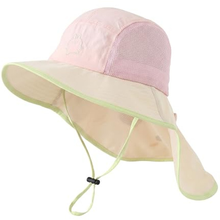 RoxNvm Gorro Filtro UV Bebe, Sombrero Niño, Sombrero Bebe UPF 50, Sombrero Solar de ala Ancha para Niños, con Cordón Ajustable y Protección, para 2-8 Año (Patos)