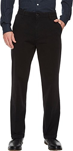 Dockers Men's Classic Fit Workday Khaki Smart 360 Flex Pants (Standard and Big & Tall), Black, 36W x 32L
